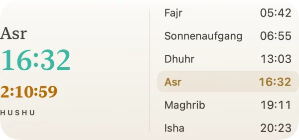 HUSHU — Widget — mittel