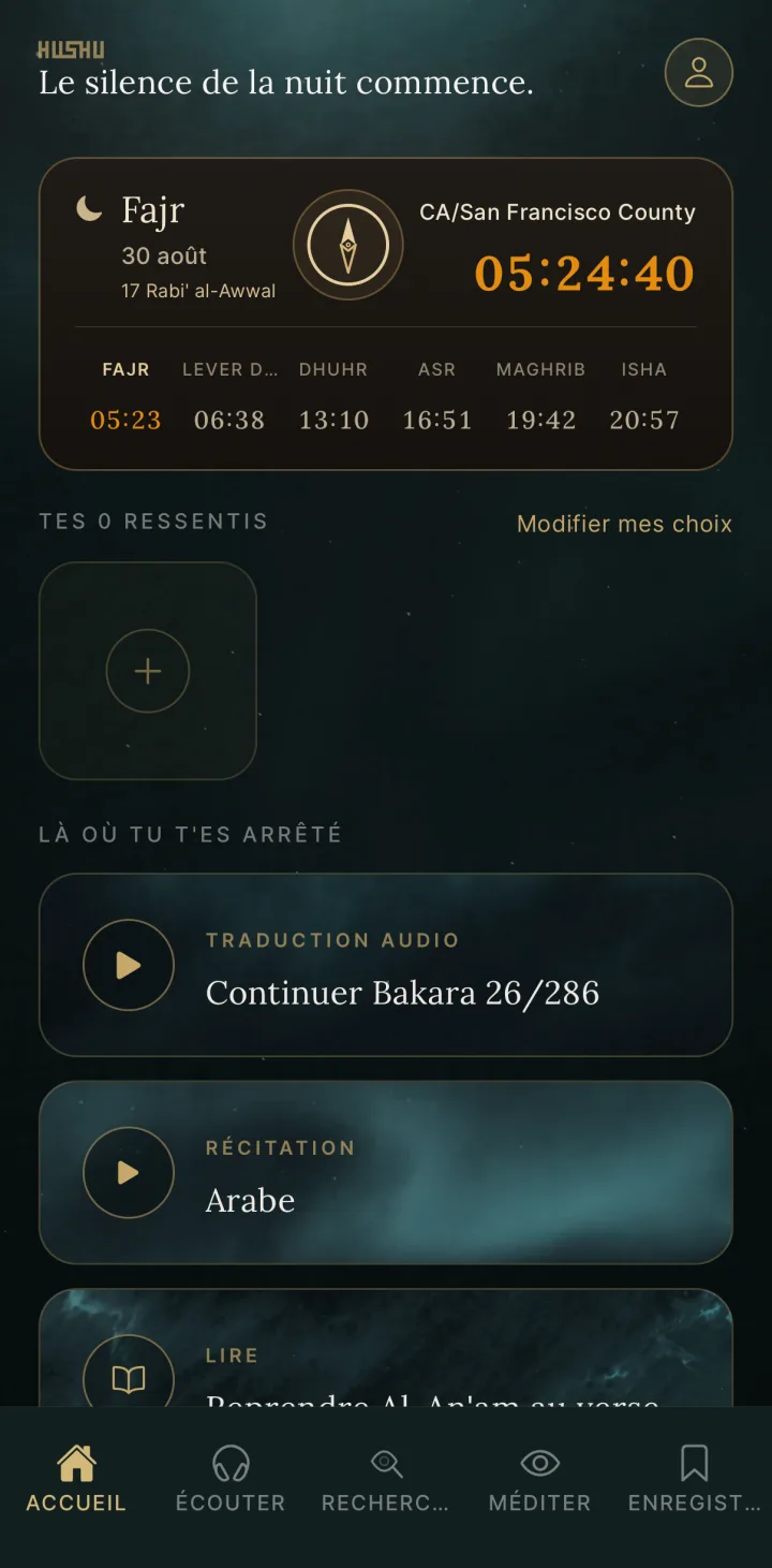 HUSHU — L’application