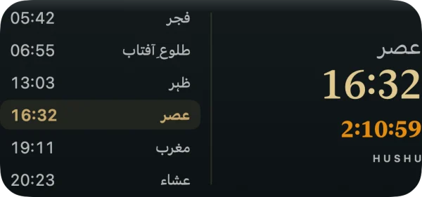 HUSHU — ویجٹ — درمیانہ